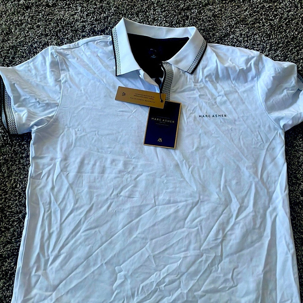 Marc Asher shirt, white in a size med